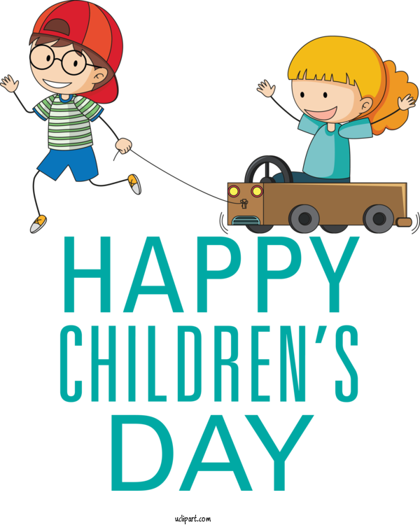 Free Holidays Human Cartoon Conversation For Children's Day Clipart Transparent Background