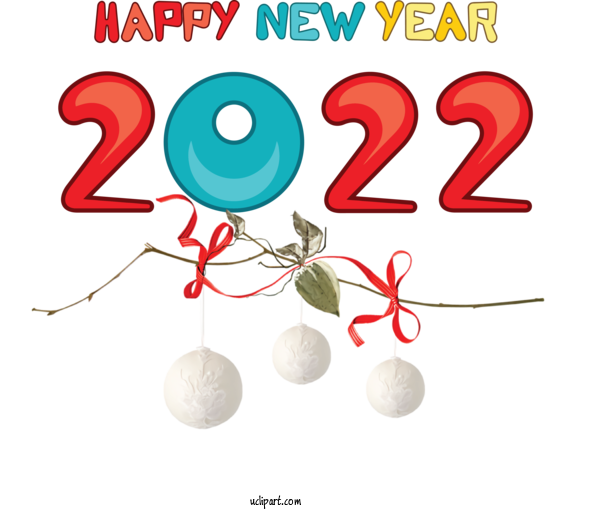 Free Holidays Line Ornament Tree For New Year 2022 Clipart Transparent Background