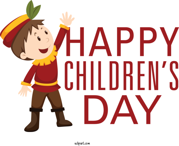 Free Holidays Human LON:0JJW Cartoon For Children's Day Clipart Transparent Background