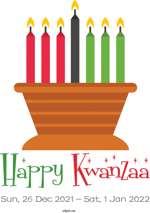 Free Holidays Logo Renesmee Design For Kwanzaa Clipart Transparent Background