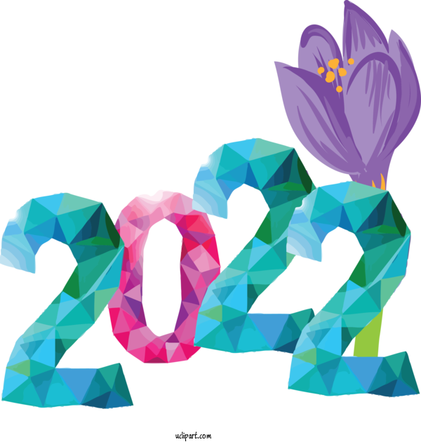 Free Holidays Flower Floral Design Cut Flowers For New Year 2022 Clipart Transparent Background