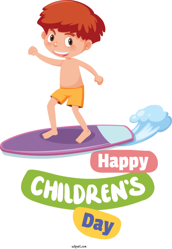 Free Holidays Standup Paddleboarding Design Royalty Free For Children's Day Clipart Transparent Background