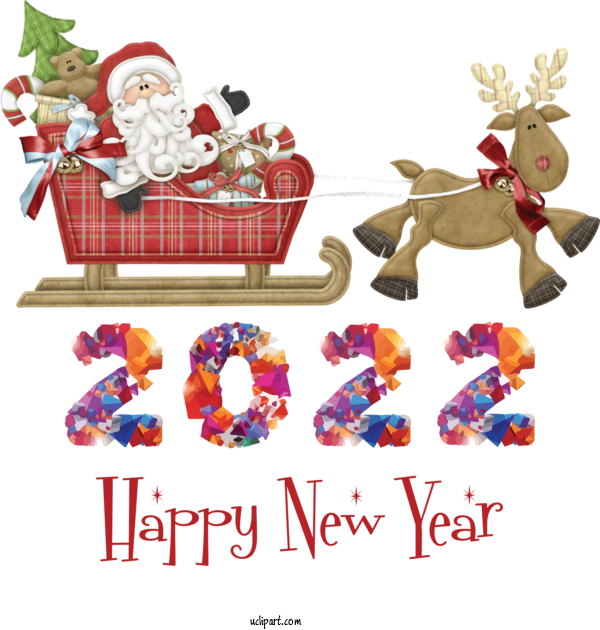 Free Holidays Christmas Graphics Rudolph Mrs. Claus For New Year 2022 Clipart Transparent Background