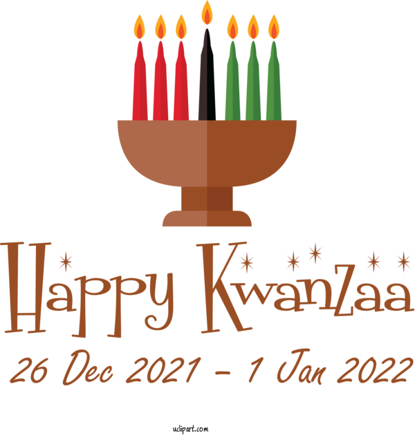 Free Holidays Logo Design Candle For Kwanzaa Clipart Transparent Background