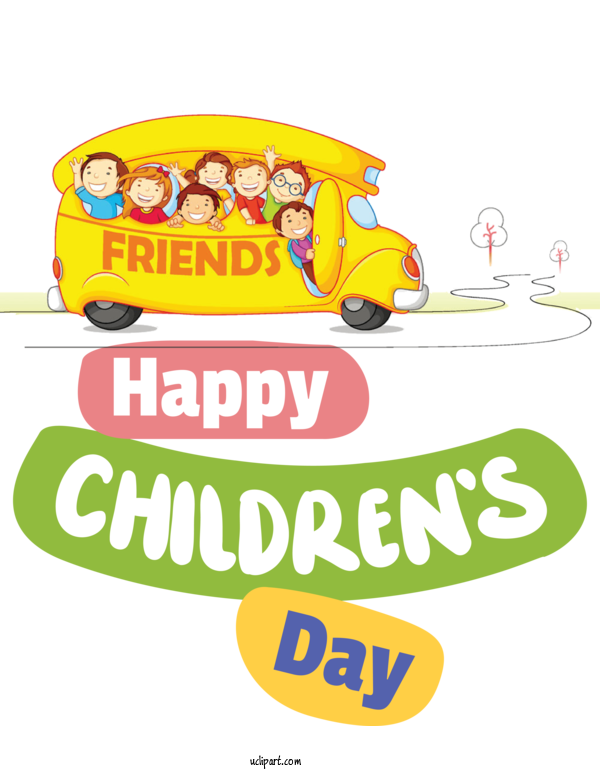 Free Holidays Logo Line Yellow For Children's Day Clipart Transparent Background
