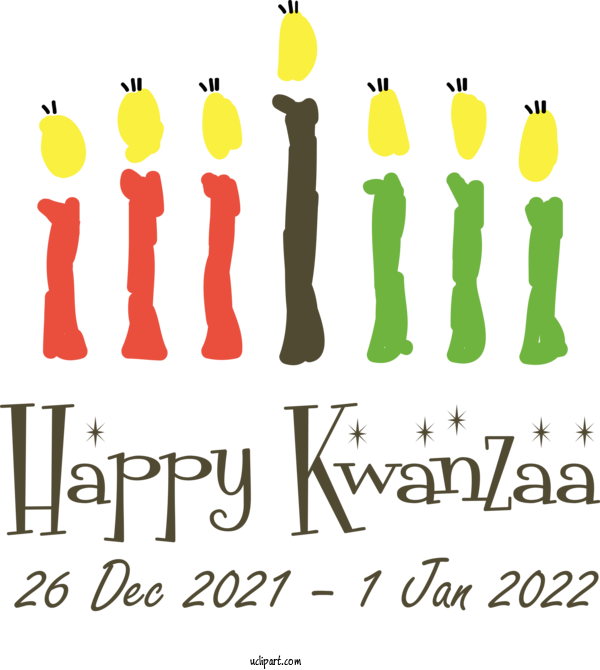 Free Holidays Design Human Logo For Kwanzaa Clipart Transparent Background