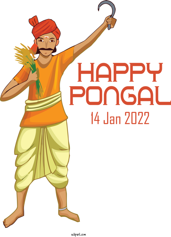 Free Holidays Pongal Drawing Festival For Pongal Clipart Transparent Background