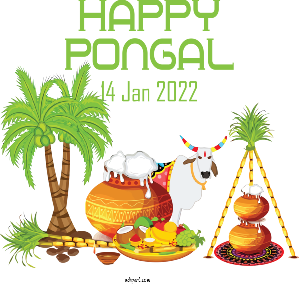 Free Holidays Pongal South India Makar Sankranti For Pongal Clipart Transparent Background