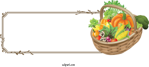 Free Holidays Vegetable Fruit Art Basket For Thanksgiving Clipart Transparent Background
