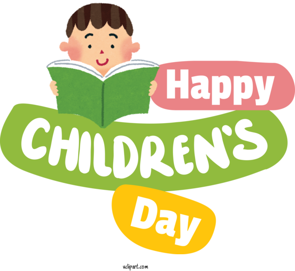 Free Holidays Human Logo Line For Children's Day Clipart Transparent Background