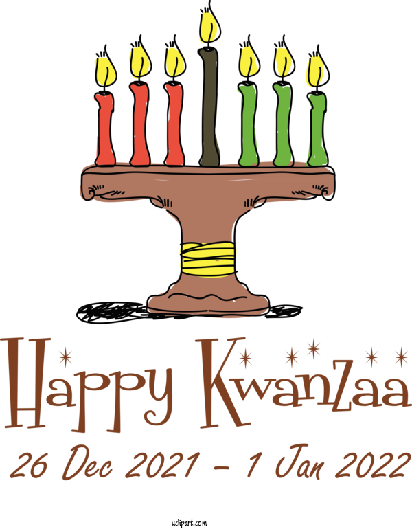 Free Holidays Line Tree Meter For Kwanzaa Clipart Transparent Background