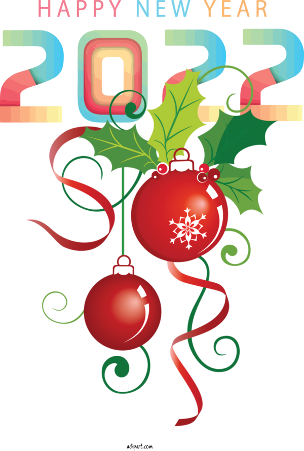 Free Holidays Christmas Day Transparent Christmas Bauble For New Year 2022 Clipart Transparent Background