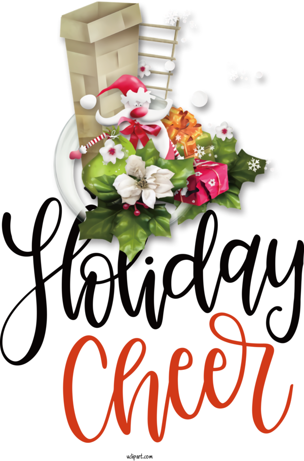 Free Holidays Floral Design Flower Cut Flowers For Christmas Clipart Transparent Background