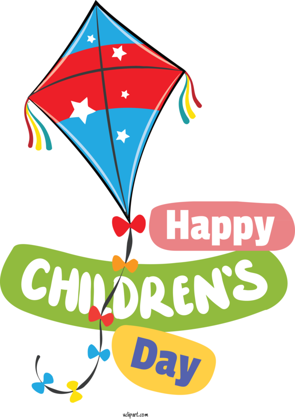 Free Holidays Kite Design Line For Children's Day Clipart Transparent Background