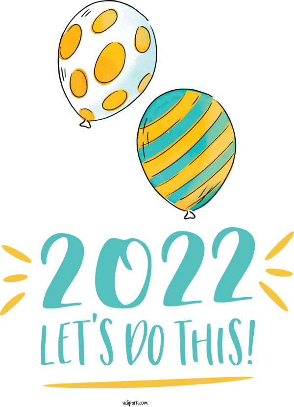 Free Holidays Logo Line Yellow For New Year 2022 Clipart Transparent Background