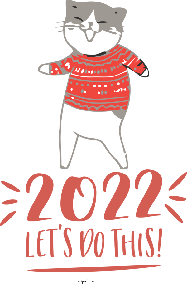Free Holidays New Year Christmas Day New Year's Eve For New Year 2022 Clipart Transparent Background