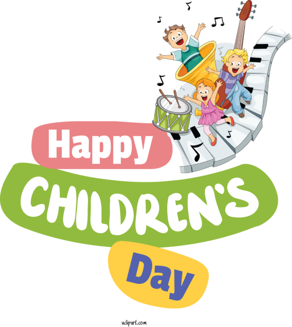 Free Holidays Human Logo Design For Children's Day Clipart Transparent Background
