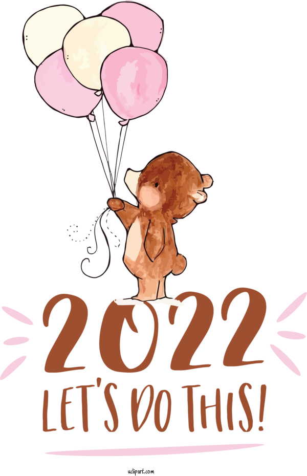 Free Holidays Human LON:0JJW Teddy Bear For New Year 2022 Clipart Transparent Background