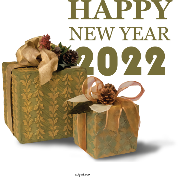 Free Holidays Gift Gift Box Christmas Gift For New Year 2022 Clipart Transparent Background