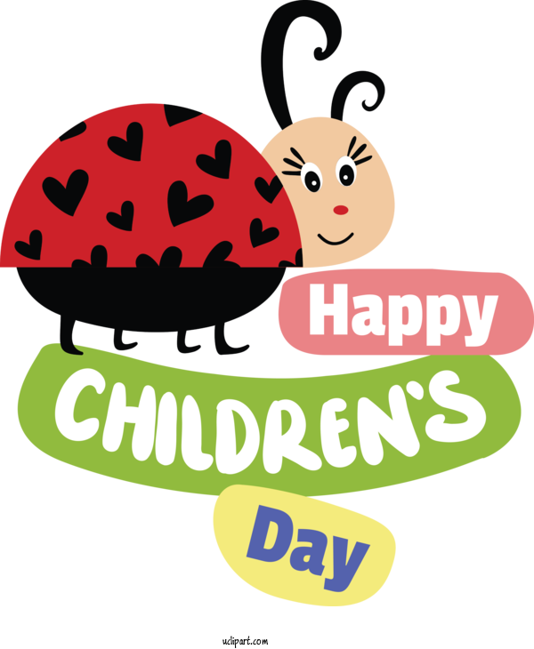Free Holidays Drawing Animation Logo For Children's Day Clipart Transparent Background