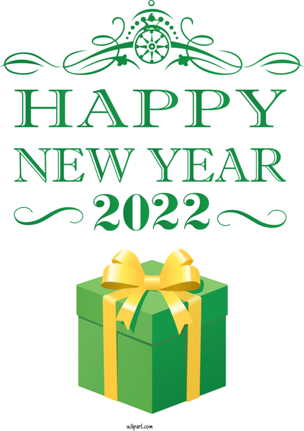 Free Holidays Christmas Day New Year Gift For New Year 2022 Clipart Transparent Background