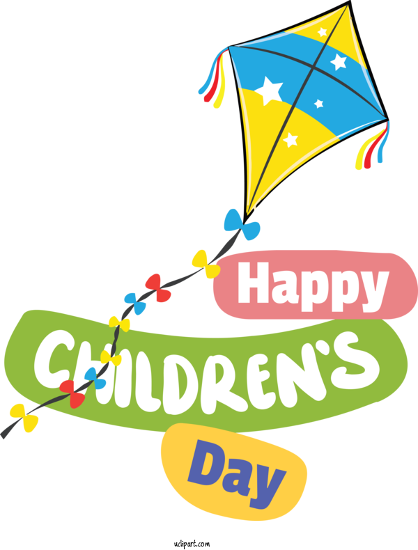 Free Holidays Logo Design Line For Children's Day Clipart Transparent Background