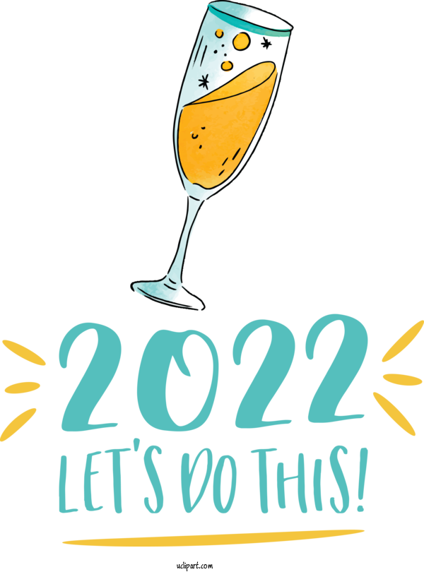 Free Holidays Logo Line Beak For New Year 2022 Clipart Transparent Background