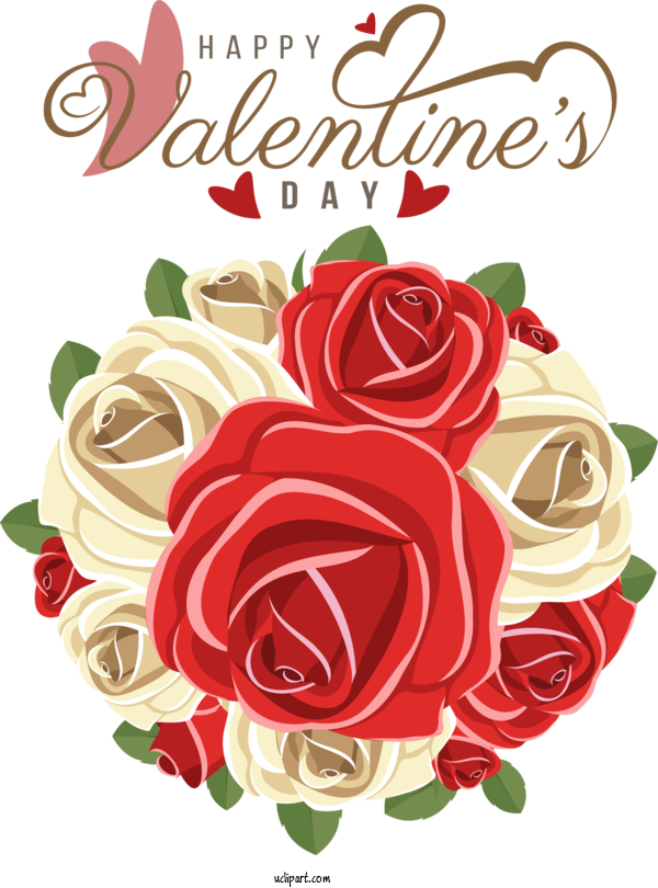 Free Holidays Floral Design Garden Roses Flower Bouquet For Valentines Day Clipart Transparent Background