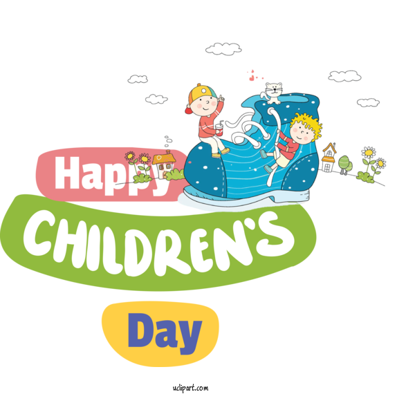 Free Holidays Slipper Shoe Cartoon For Children's Day Clipart Transparent Background