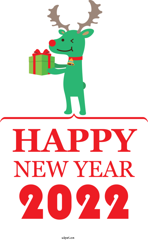 Free Holidays University Of Saskatchewan Reindeer Design For New Year 2022 Clipart Transparent Background