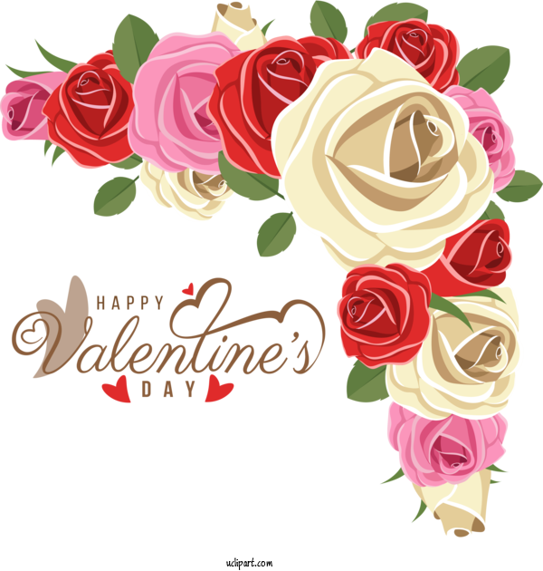 Free Holidays Floral Design Design Flower For Valentines Day Clipart Transparent Background