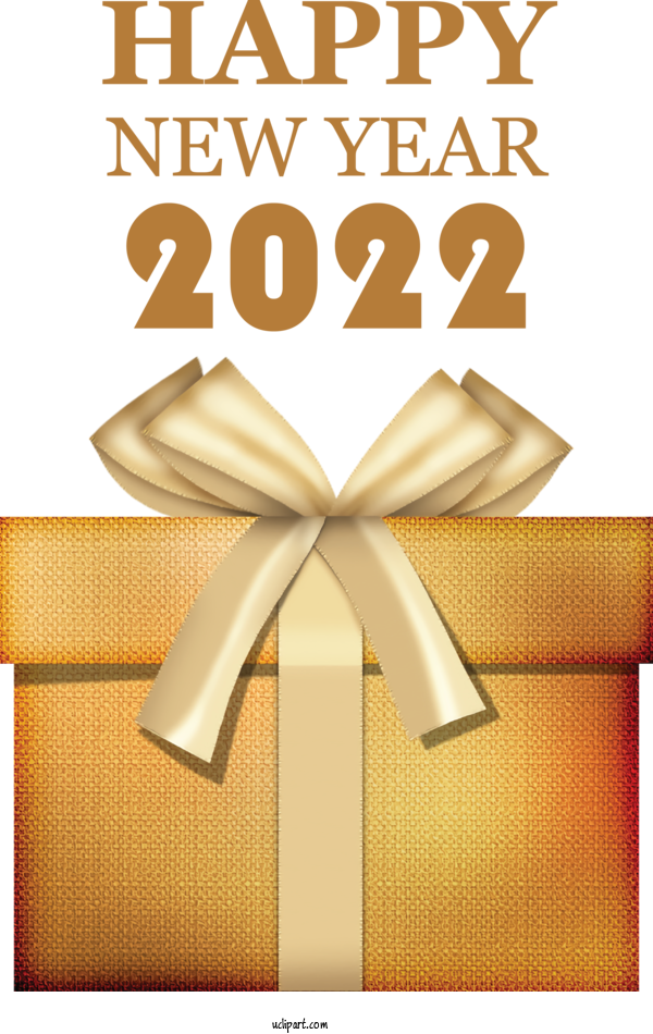 Free Holidays Design Font Ribbon For New Year 2022 Clipart Transparent Background