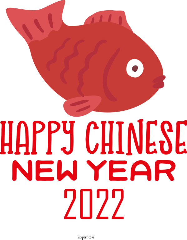 Free Holidays Logo Red Fish For Chinese New Year Clipart Transparent Background