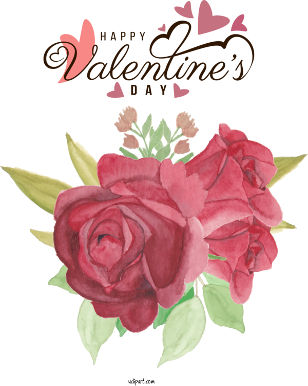 Free Holidays Flower Bouquet Flower Floral Design For Valentines Day Clipart Transparent Background