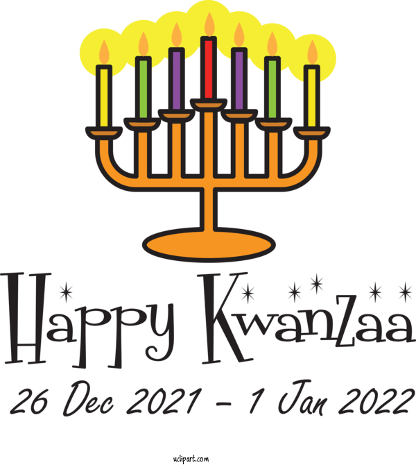 Free Holidays Line Design For Kwanzaa Clipart Transparent Background