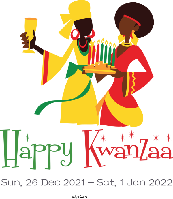 Free Holidays Birthday Kinara Kwanzaa For Kwanzaa Clipart Transparent Background