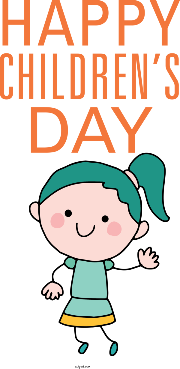 Free Holidays Human Cartoon Happiness For Children's Day Clipart Transparent Background