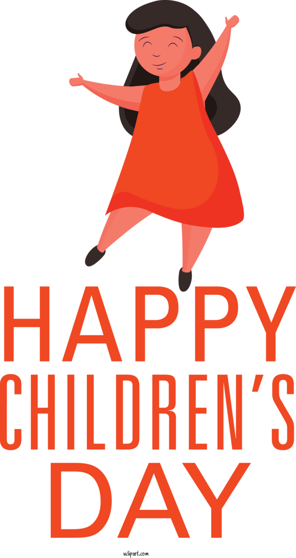 Free Holidays Human Clothing Logo For Children's Day Clipart Transparent Background