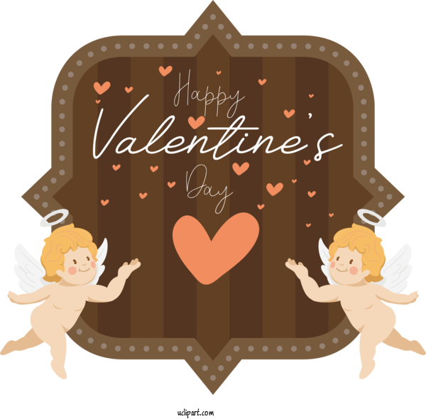 Free Holidays Angel Cartoon Pictogram For Valentines Day Clipart Transparent Background