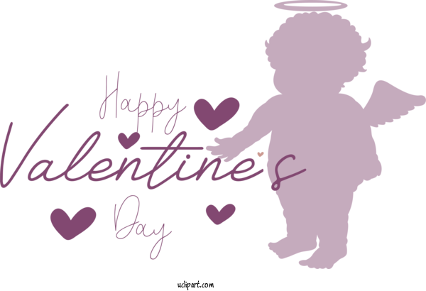 Free Holidays Logo Pink M Character For Valentines Day Clipart Transparent Background
