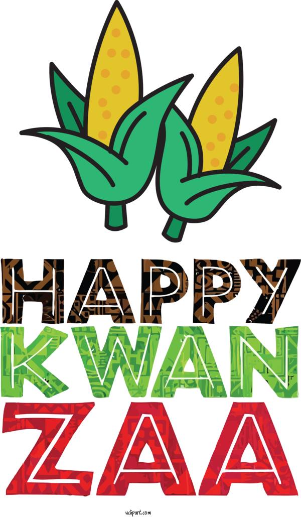 Free Holidays Leaf Logo Design For Kwanzaa Clipart Transparent Background