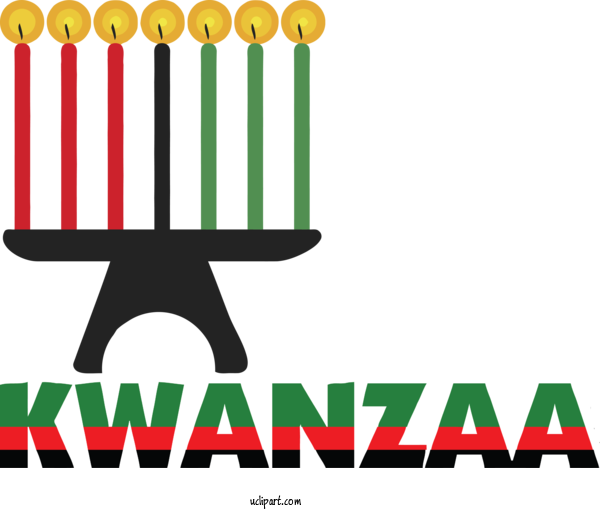 Free Holidays Logo Human Design For Kwanzaa Clipart Transparent Background