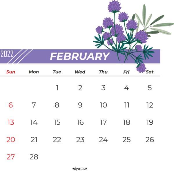 Free Life Flower Calendar Floral Design For Yearly Calendar Clipart Transparent Background