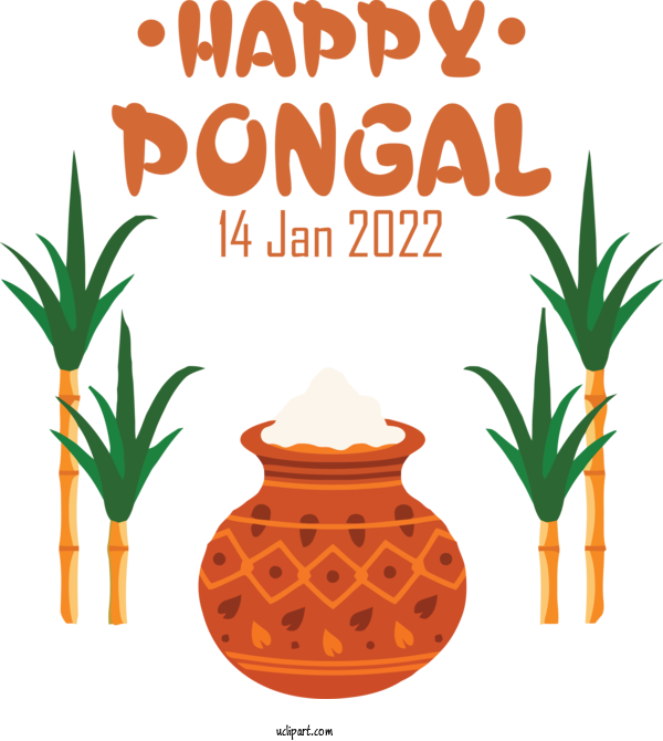 Free Holidays Design Logo Painting For Pongal Clipart Transparent Background