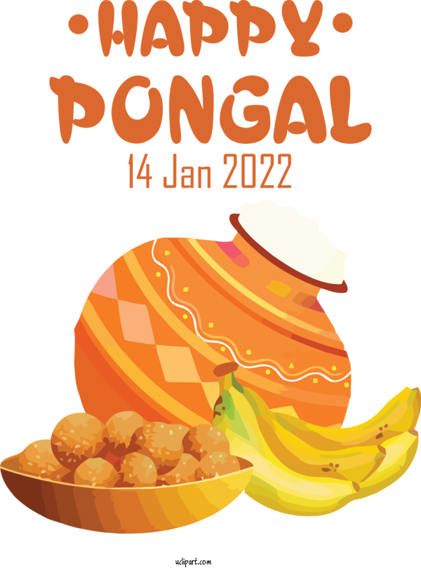 Free Holidays Pongal Pongal Vegetarian Cuisine For Pongal Clipart Transparent Background