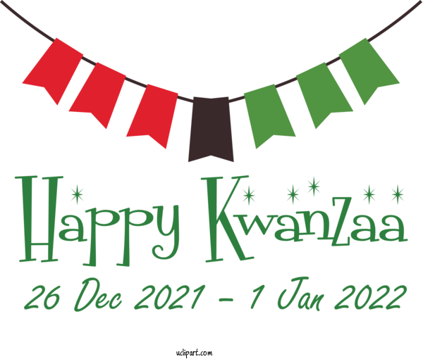 Free Holidays Banner Party Party Decoration For Kwanzaa Clipart Transparent Background
