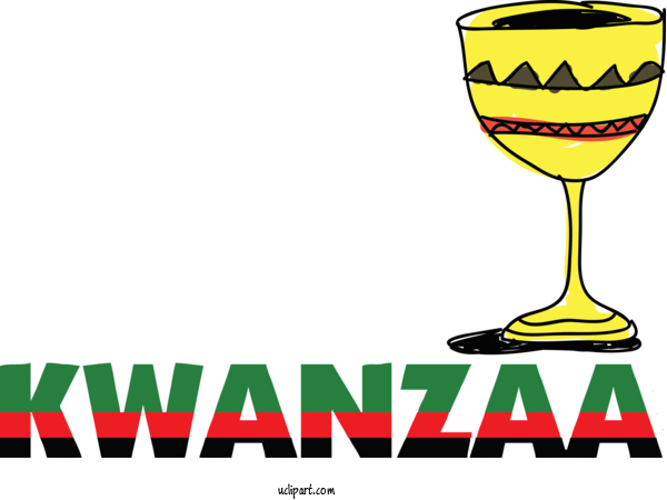 Free Holidays Wine Glass Wine Stemware For Kwanzaa Clipart Transparent Background