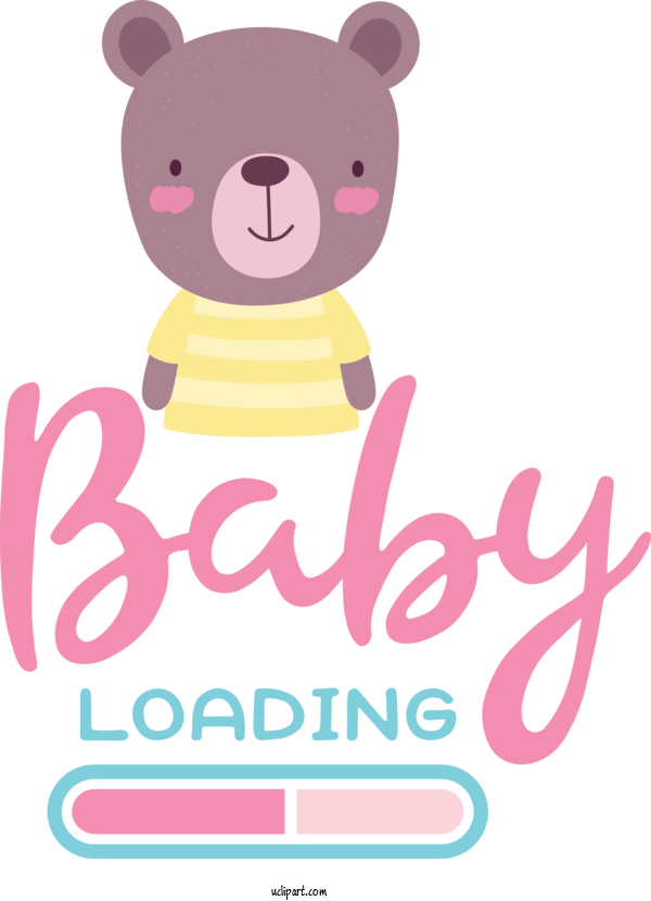 Free Occasions Teddy Bear Logo Design For Baby Shower Clipart Transparent Background