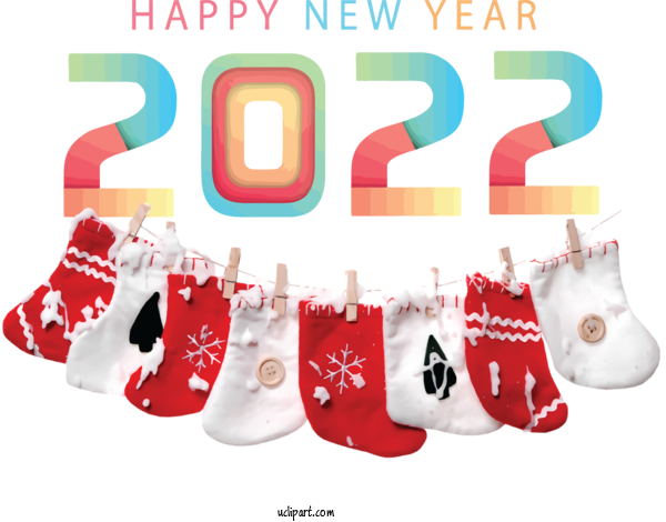 Free Holidays Design Drawing 2022 For New Year 2022 Clipart Transparent Background