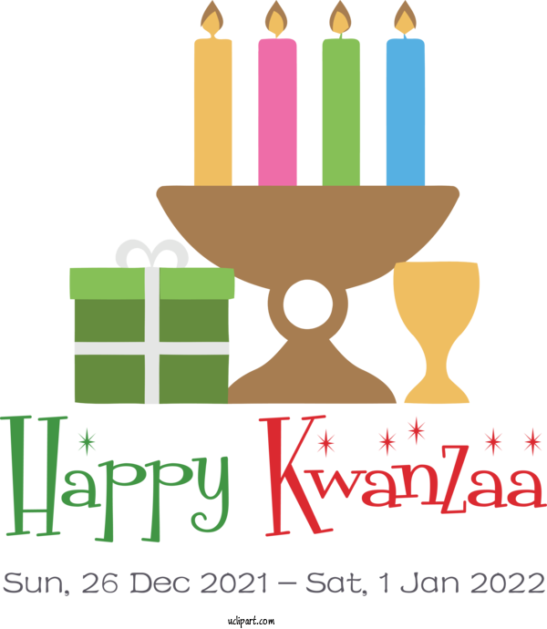 Free Holidays Candle Birthday Candlestick For Kwanzaa Clipart Transparent Background